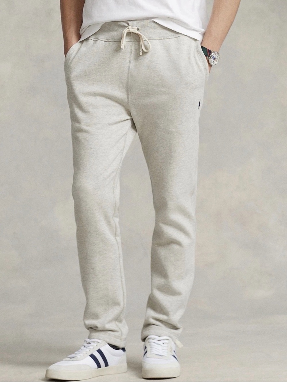 Polo Ralph Lauren Light Gray Men’s Drawstring Jogger Pants - Picture 1 of 1